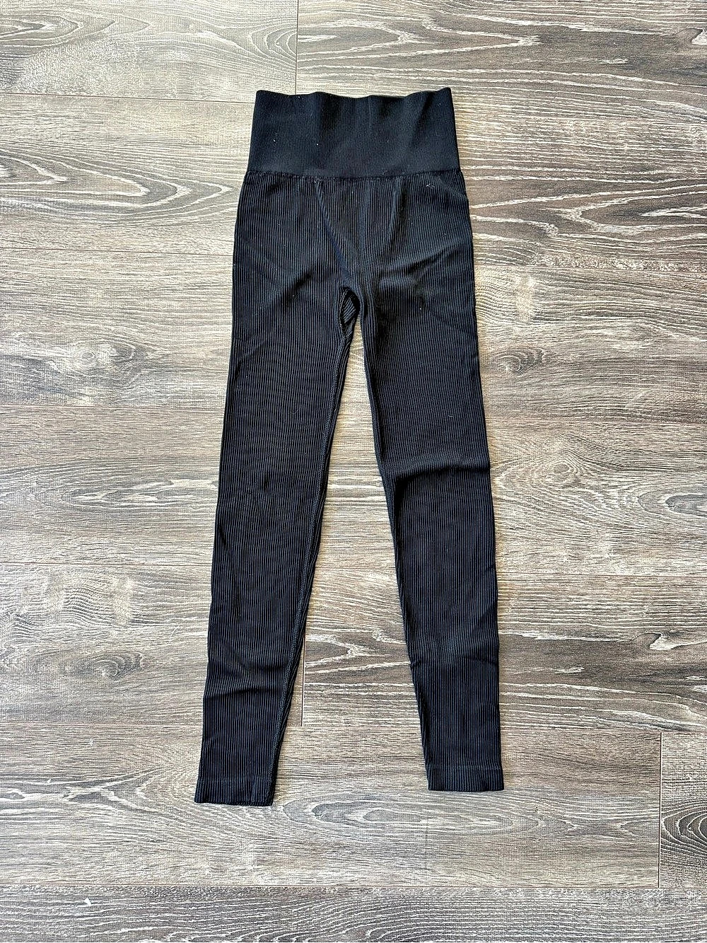 Aerie Ribbed Leggings in Black Size Small